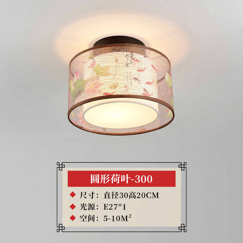 禅意led吸顶灯卧室灯具客厅灯现代中国风新中式仿古方形圆形灯饰