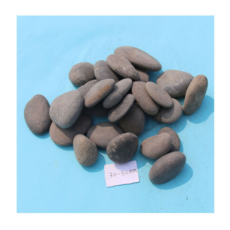 厂家供应黄色精品雨花石广州佛山抛光3-5cm装饰园艺鹅卵石