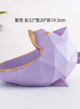 现代简约北欧创意家居门口茶几玄关钥匙收纳摆件鞋柜家用客厅装饰