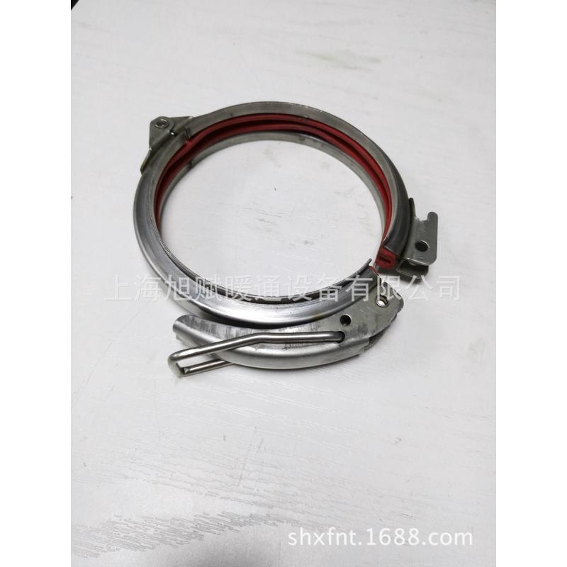 不锈钢风管卡箍风管抱箍手压卡箍快速管箍不锈钢卡箍镀锌