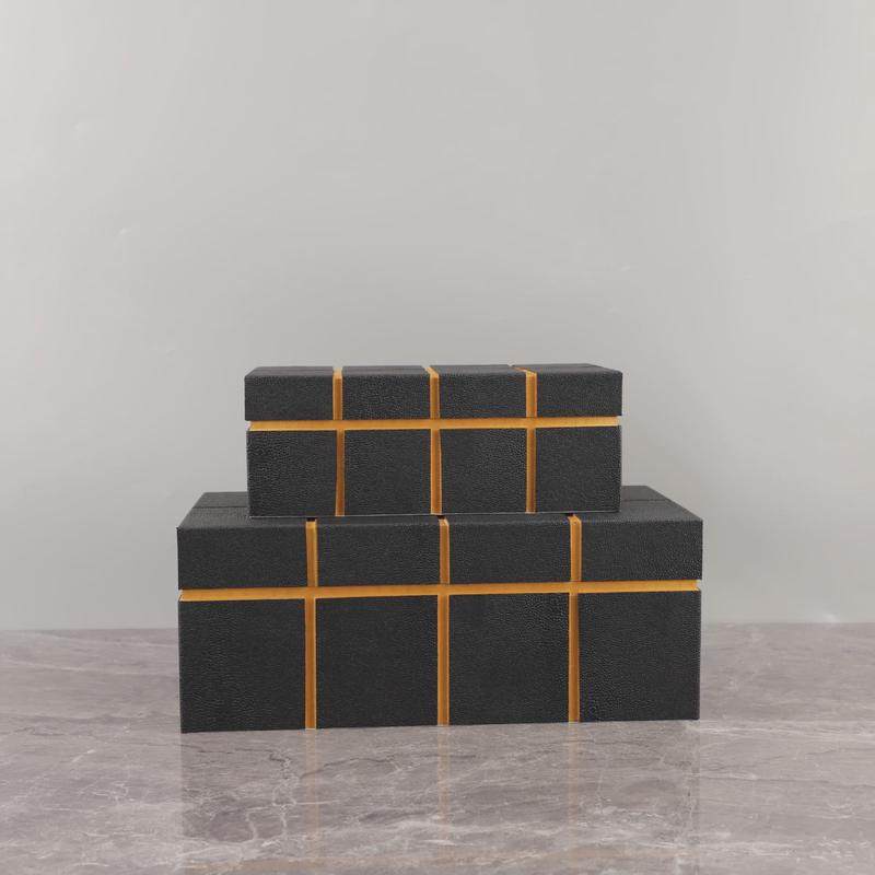 现代简约皮革格纹首饰收纳盒桌面摆件装饰房间衣帽间家居高档样板,收纳整理,桌面收纳盒,淘宝优惠券,粉丝福利购,淘宝优惠卷