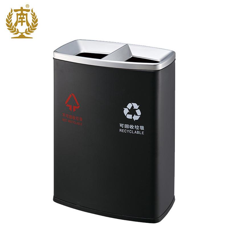 广州南方gpx-218e分类垃圾桶双分类垃圾桶高档户外无盖式不锈钢