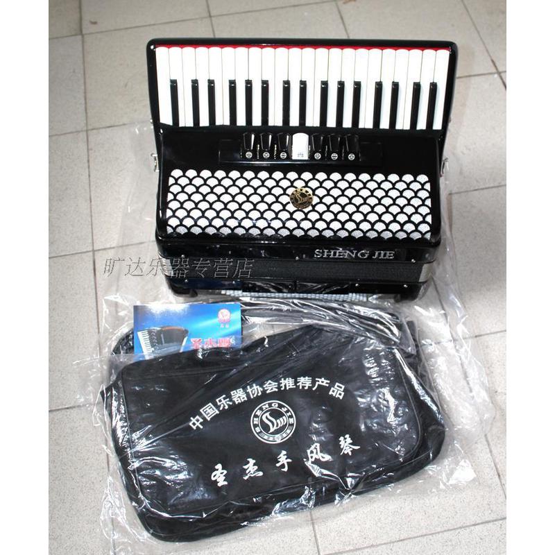 现货圣杰牌96bs贝司斯三排簧手风琴37键7/2变音器和黑色红色