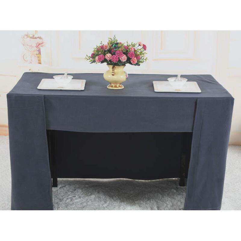 高档墨绿色台呢双层会议签到会议室桌布复合台裙会议台布桌套