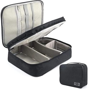 收纳盒多功能收据线收纳包双层三层防尘收纳整理袋大容量数码便携