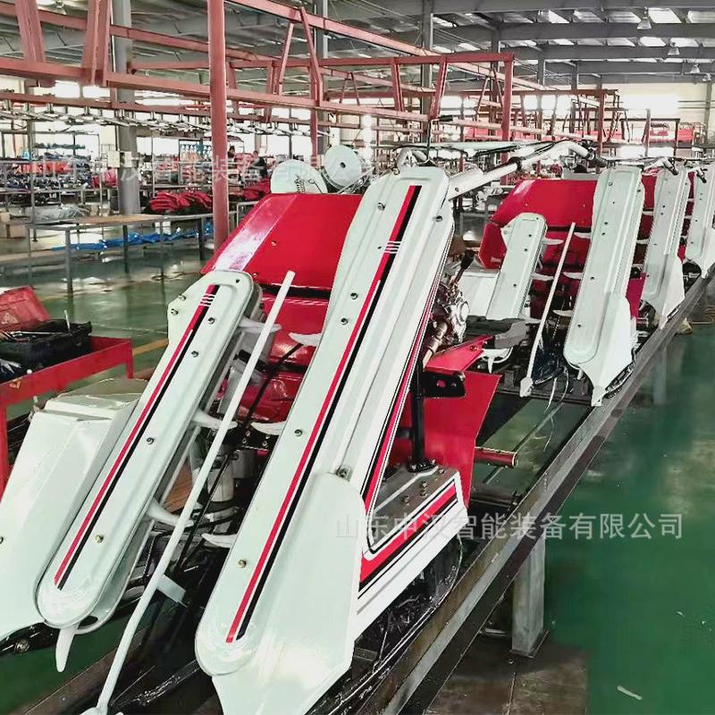 水稻一体机青稞燕麦小型割晒手扶自走式收割打捆割捆机小麦收割机