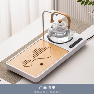 家用懒人整套煮茶烧水一体多功能茶盘泡茶壶客厅陶瓷 xyt茶具套装