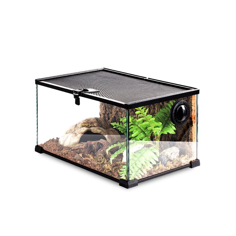 热销新派reptizoo玻璃爬缸爬虫守宫蛇甲虫陆龟爬宠蜥蜴角蛙饲养箱