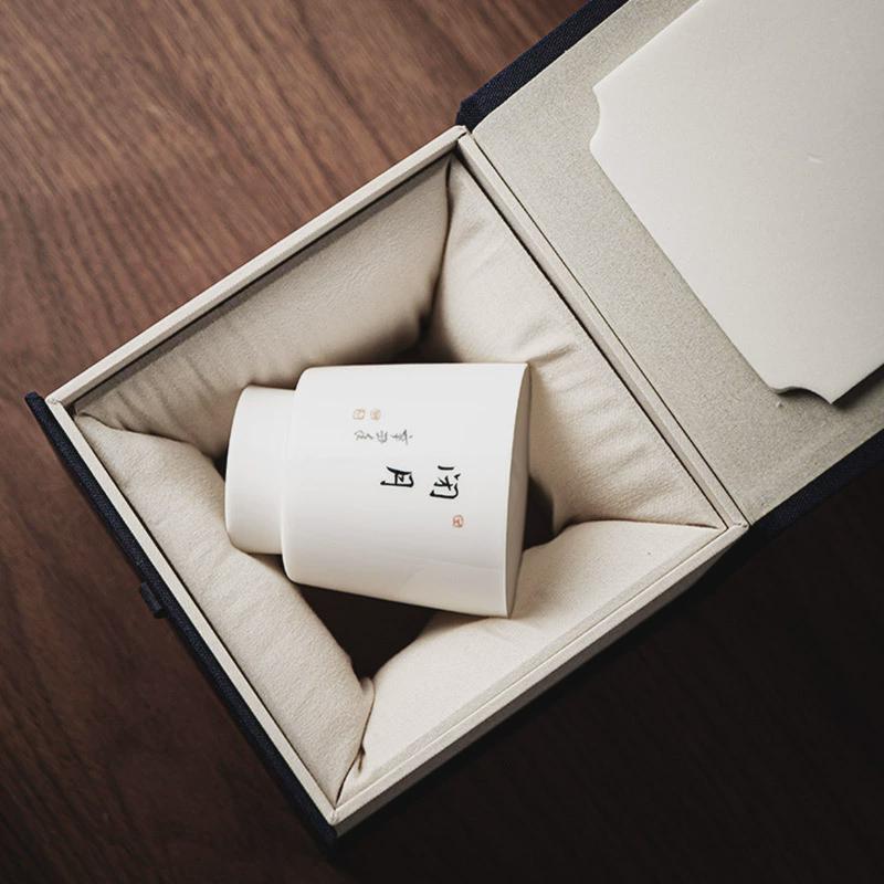 羊脂玉瓷德化纯白功夫小茶杯陶瓷单个茶盏杯品茗杯茶具主人杯单杯