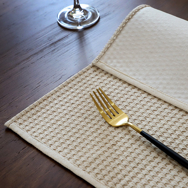 编织餐垫高级感布艺杯垫吃饭用餐隔热餐桌防烫日式一人食,居家布艺,餐垫,淘宝优惠券,粉丝福利购,淘宝优惠卷