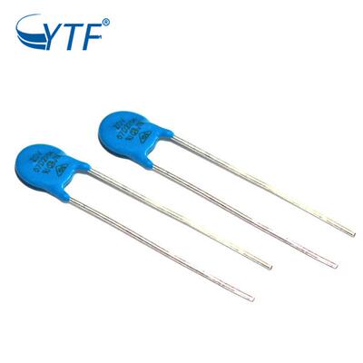 7D270K蓝色直插压敏电阻直径7mm07D-270K抗浪涌防雷压敏电阻