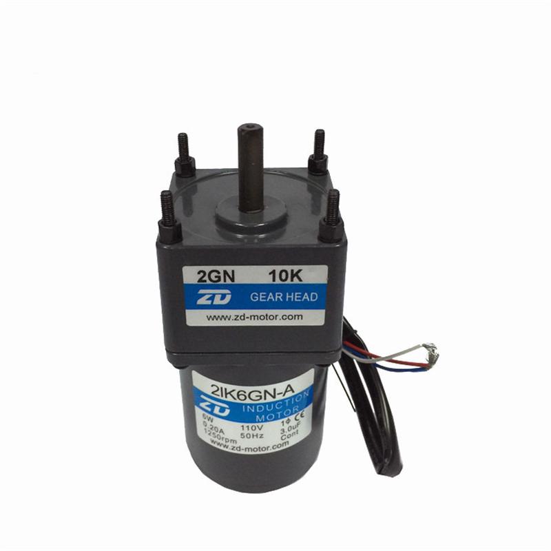 2ik10gn系列10w中大3-200k速比60*60法兰减速电机感应减速电机