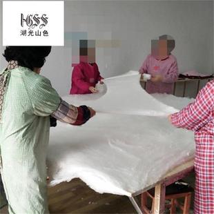 厂家冬被宫蚕丝被光胎裸胎桑蚕丝长纤丝绵被桑蚕丝原料手工双