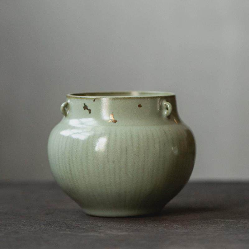 洒金釉汝窑建水茶洗手工茶渣缸功夫茶具茶道零配件陶瓷废水桶水盂,餐饮具,茶道/零配,淘宝优惠券,粉丝福利购,淘宝优惠卷