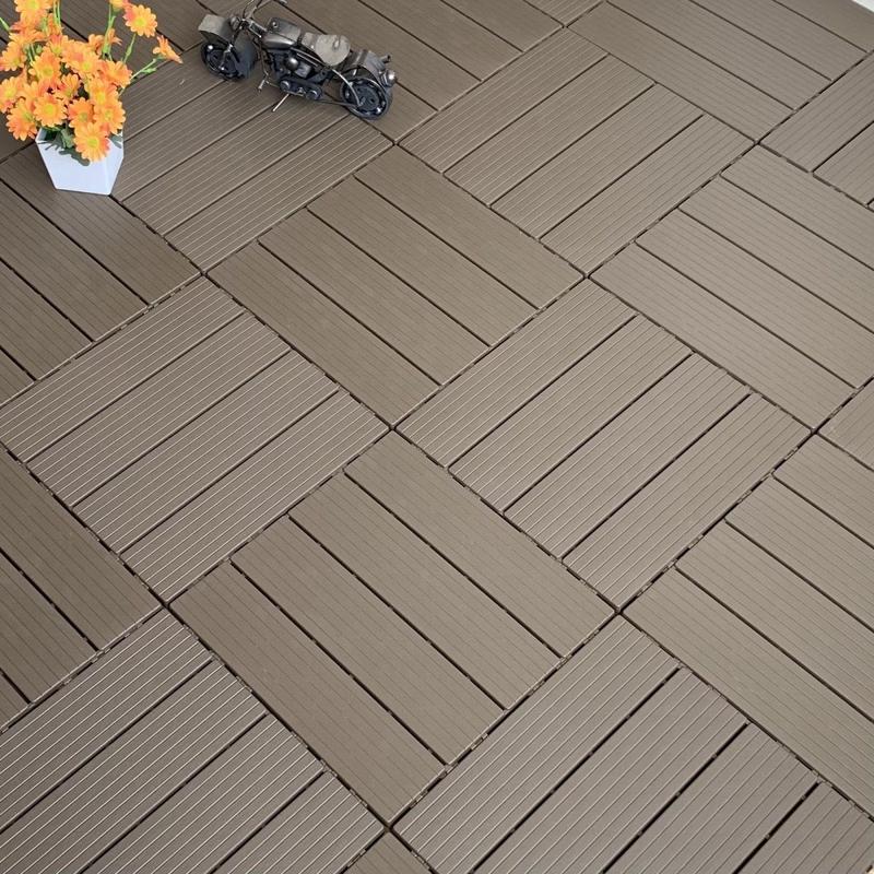 防水塑料户外露台卡扣花园庭院室外改造拼接地面装饰塑拼阳台地板