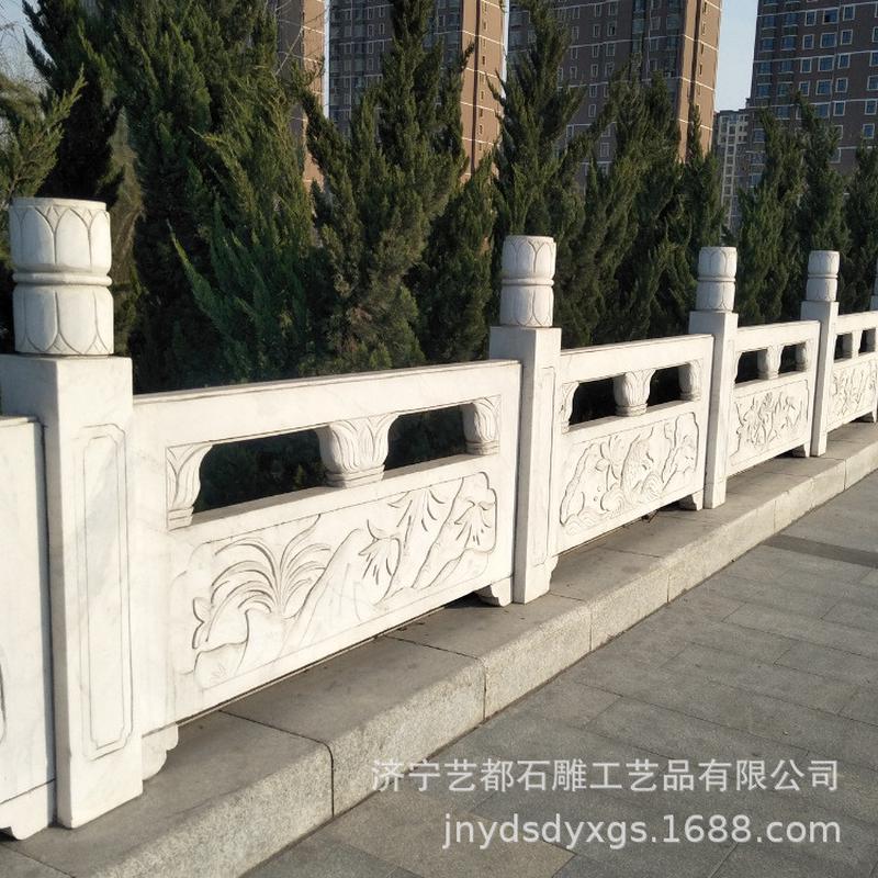 栏杆大 花岗岩石雕浮雕围栏 河道桥梁护栏 升旗台制作 量厂家优惠