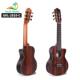 28寸檀木丽丽guitalele全黑吉他吉他尤克里里吉他六弦尼龙