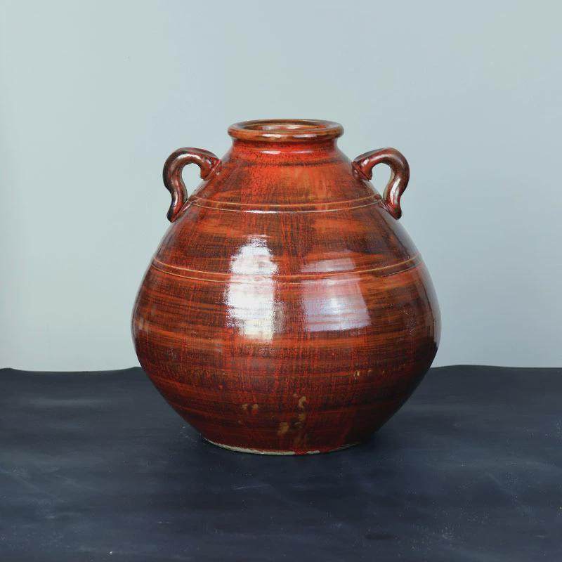 景德镇手工复古文艺陶瓷花瓶客厅摆件家居花器装饰品陶瓷水培花瓶,鲜花速递/花卉仿真/绿植园艺,花盆,淘宝优惠券,粉丝福利购,淘宝优惠卷