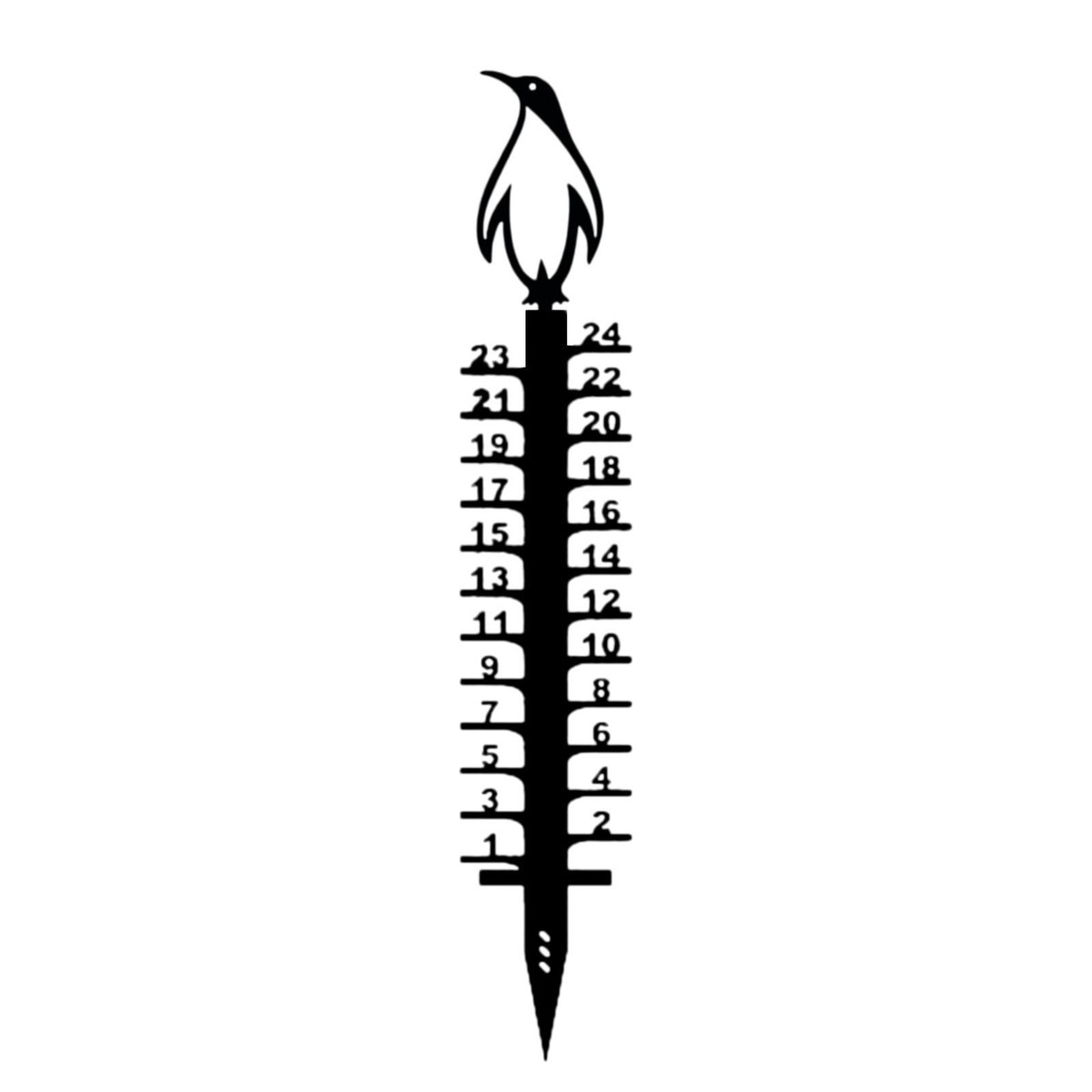 热款金属雪地测量尺snowmeasuringruler花园门口雪地测量尺地插