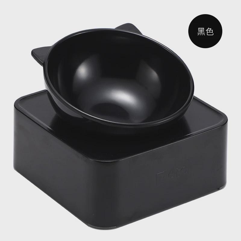 宠物碗猫碗角度白色防打翻三档倾斜黑色可调节式高脚猫碗宠物用品