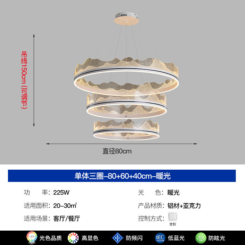 极简网红后现代轻奢创意高档简约吊灯客厅餐厅书房卧室中风古灯