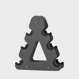 家用三角哑铃架浸塑哑铃架三层固定小型支架纳托收钢材哑铃健身专