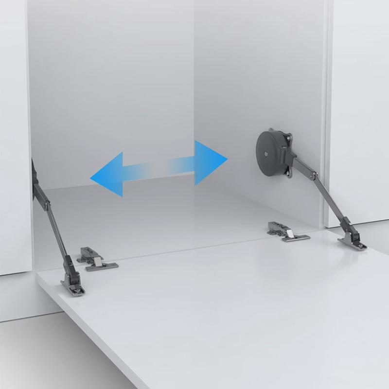 可调节力度缓冲静音阻尼下翻门曲榻榻米支撑杆下开门拉杆液压杆手