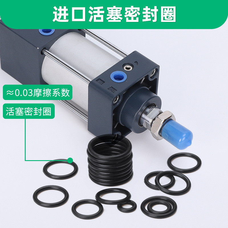 sc双倍力增压/双行气缸多位置程sct40/50/63/80/100/125x25x50x75