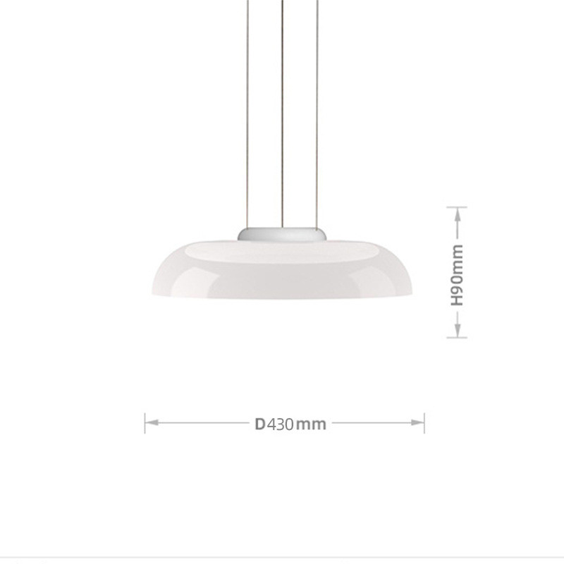 北欧现代简约白玉网红设计师款吧台餐厅吊灯玻璃卧室床头餐厅吊灯
