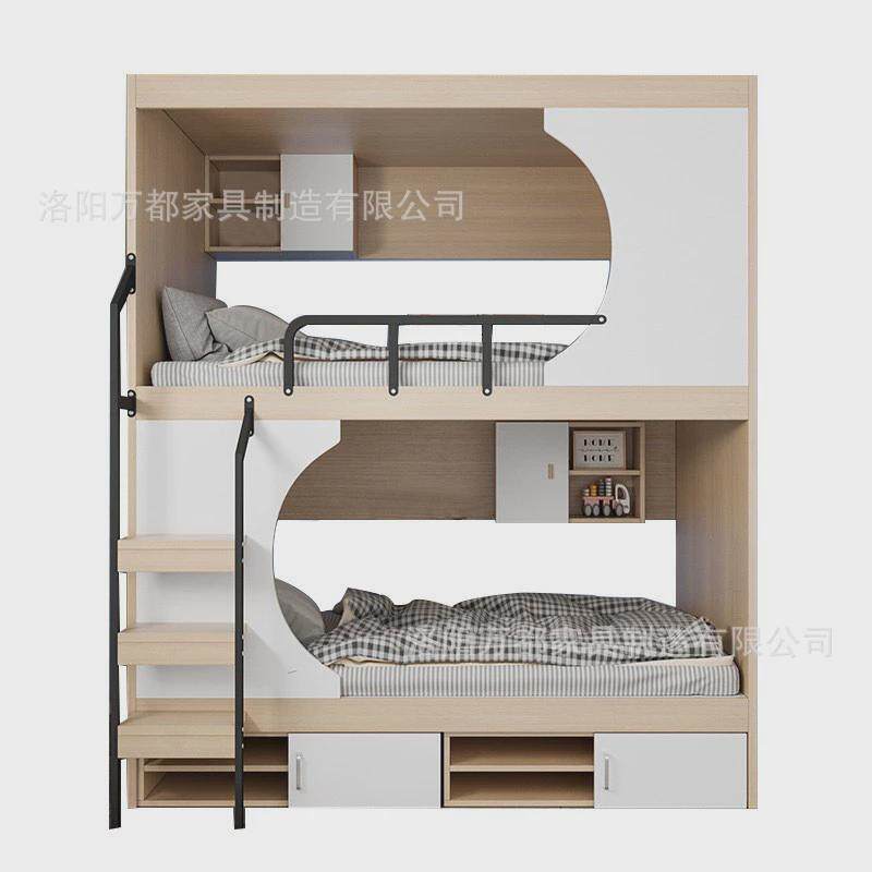 太空舱上下铺双层床宿舍高低床旅社公寓床员工宿舍上下床学校青年