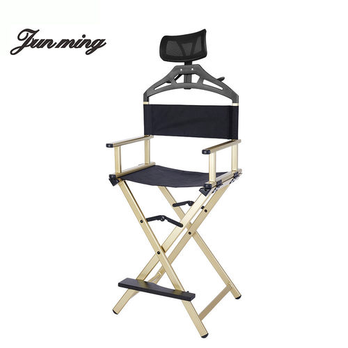 专业铝合金折叠导演化妆椅头枕头枕户外便携带带折叠化妆高脚椅