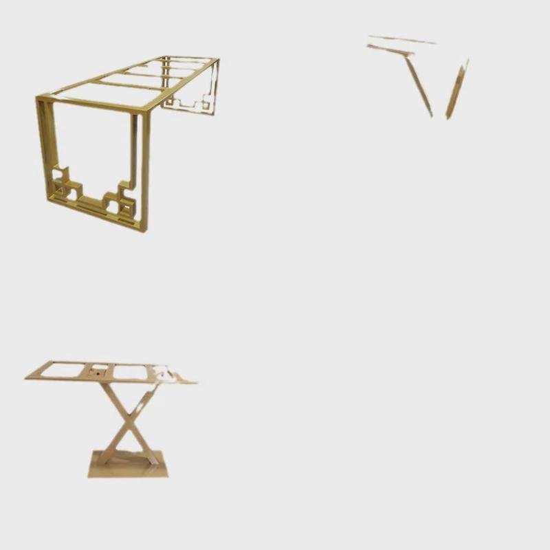 定作铁艺桌脚小茶几支架大板桌桌架脚餐台办公桌书桌吧台脚金属脚