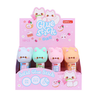 胶棒搏厂家直供猫咪款 pva固体胶小号办公用品卡通9克高粘度炜批发