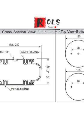 1B8-550机器机械设备隔振器气囊空气弹簧减震气囊FS120-10CIG1/4