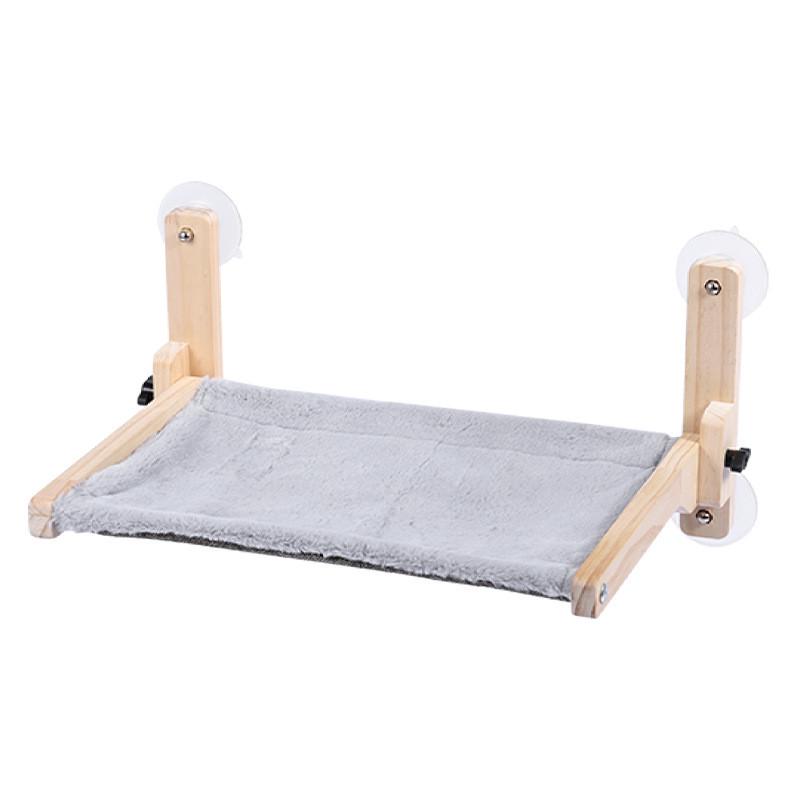 折叠猫吊床观景实木猫窝四季通用窗台吸盘式挂式窝宠物猫咪用品