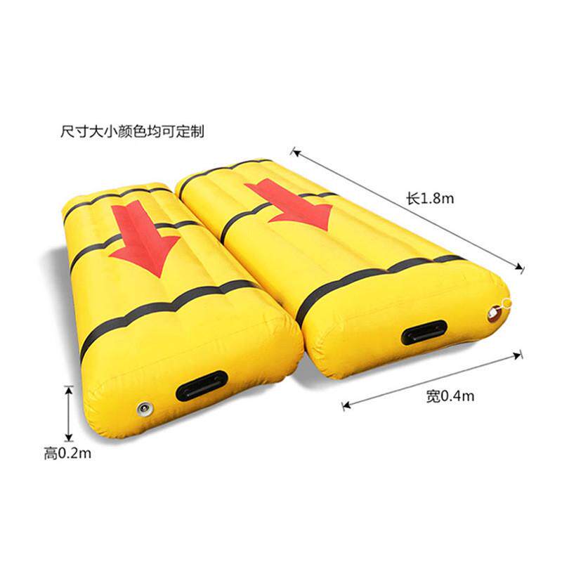 趣味运动会道具充气同舟共济齐心协力协作户外团建竹筏软游戏器材