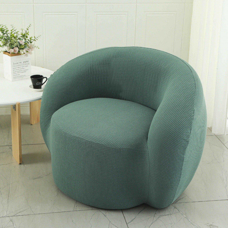 通用弹力北欧布艺椅套美容院接待小户型简约胖沙发套网红款椅套罩