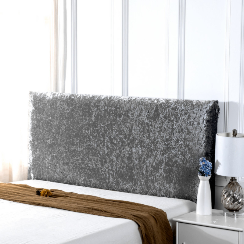 eq4f简约绒面全包床头罩头盖套欧式软包床头罩时尚奢华床防尘罩