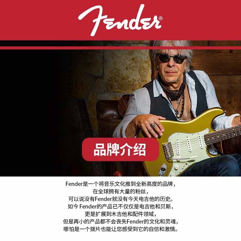 热销fender降噪original起源霓虹签名电吉他木吉他民谣贝斯芬达连