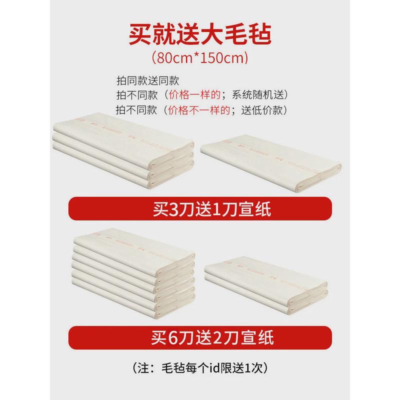 御宝阁书法纸半生半熟泾县宣纸绘画国画毛笔加厚三尺四尺六尺生宣