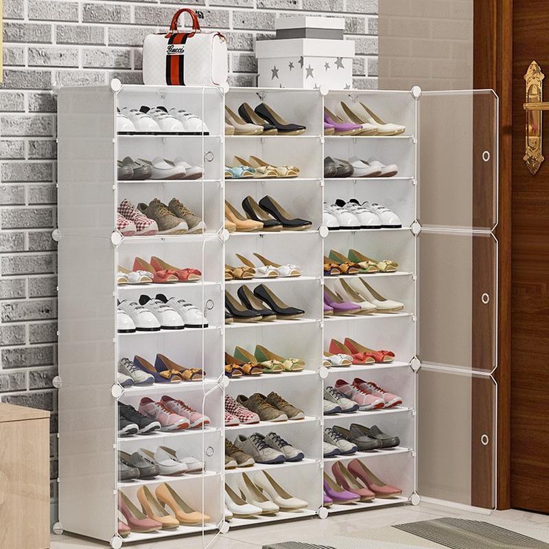 简易防尘鞋架收纳组装家用宿舍省空间经济型鞋柜简约现代门口柜