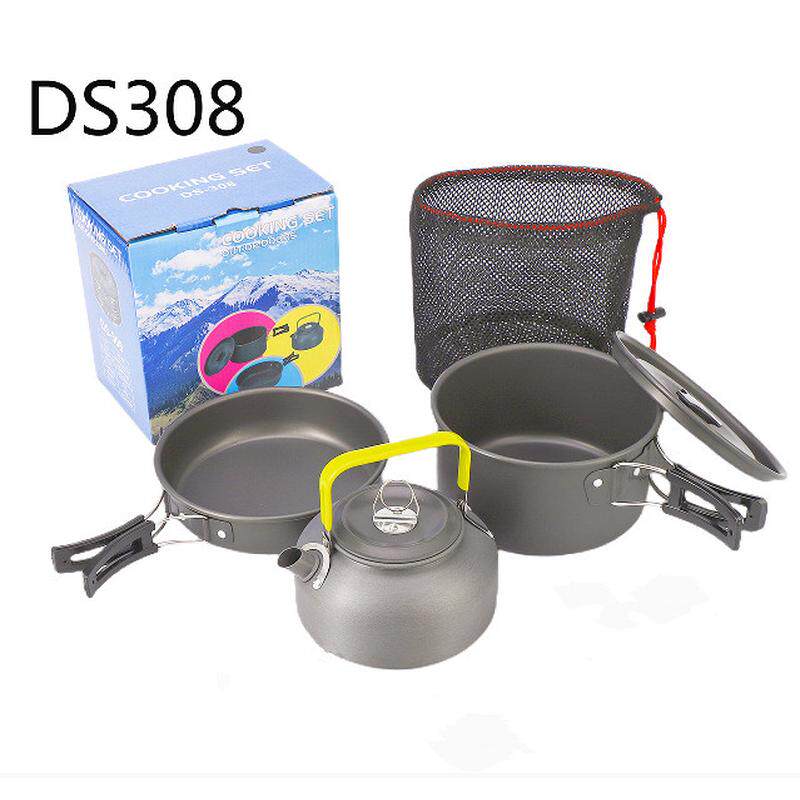 组合茶壶组合套装锅软化铝硬质野营小餐具便携户外用品炊具锅具