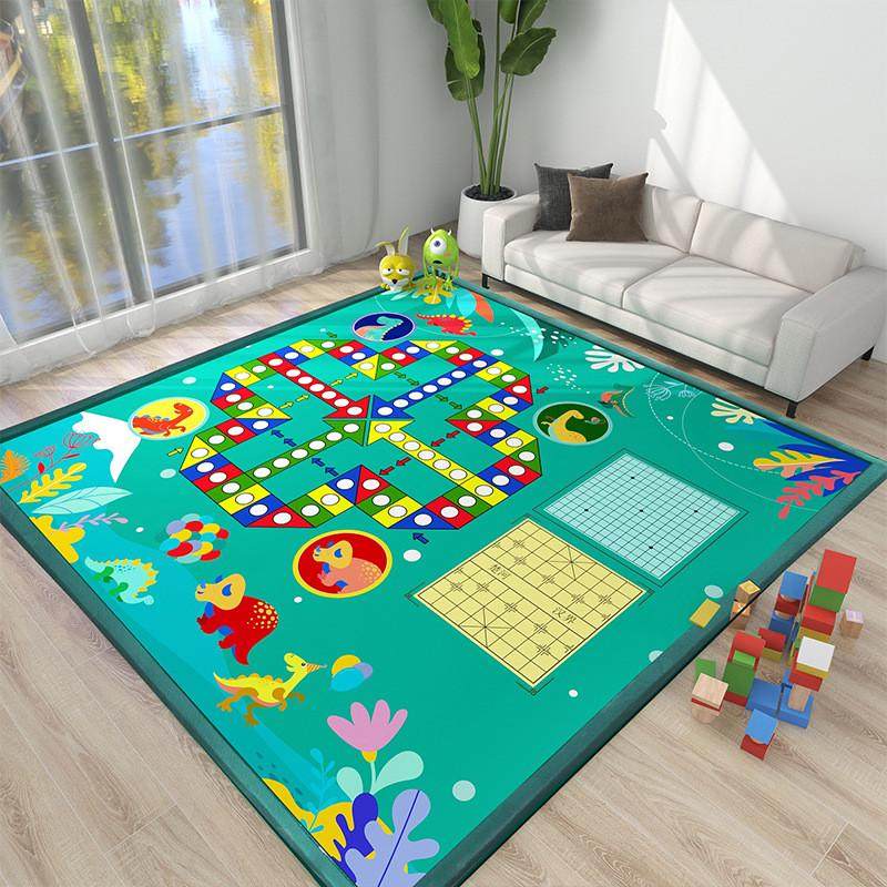 厂家房间儿童卡通飞行棋爬行垫游戏垫批发娱乐亲子地毯宝宝地垫,居家布艺,地毯,淘宝优惠券,粉丝福利购,淘宝优惠卷