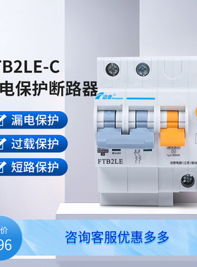法泰FTB2LE-D漏电断路器电动机保护器电动机欠压保护器空开带漏保