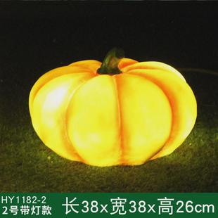 仿真南瓜雕塑发光别墅庭院幼儿园农家乐户外园林景观小品装 饰摆件