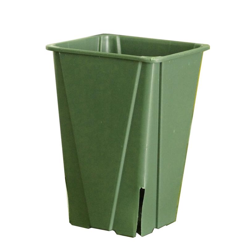 （整箱）灰白色9公分14公分育苗盆小方盆控多肉盆盆苗圃用盆根