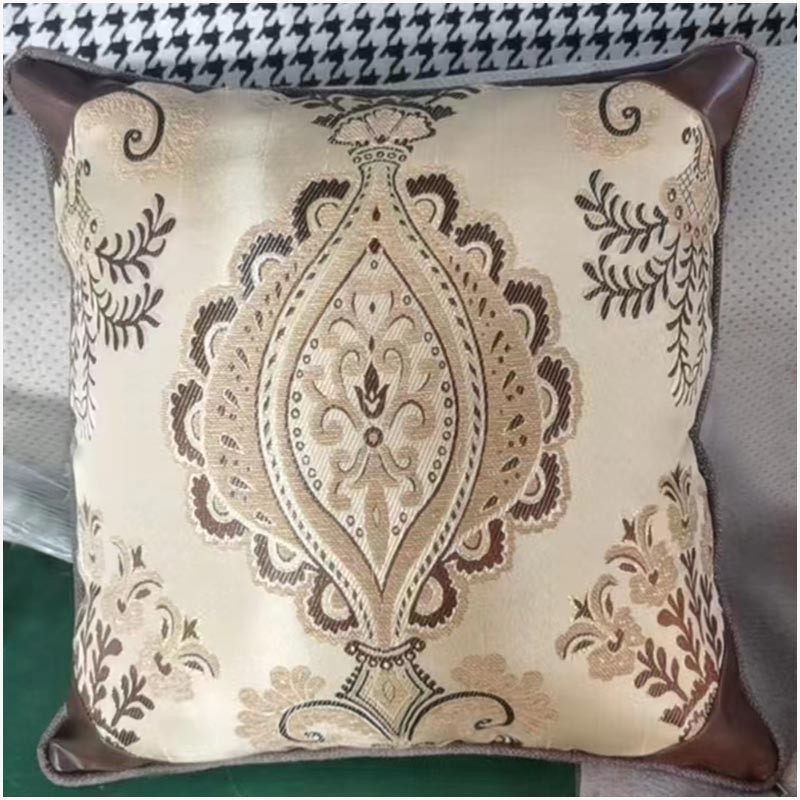 95n沙发靠垫抱枕客厅腰靠长方形皮沙发靠背美式腰枕抱枕套欧式靠