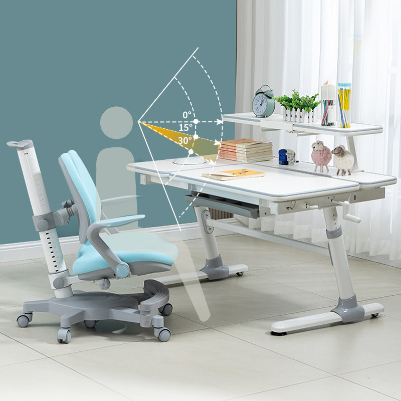 热销儿童学习桌椅小学生家用书桌多功能可升降桌椅套装写字简爆品