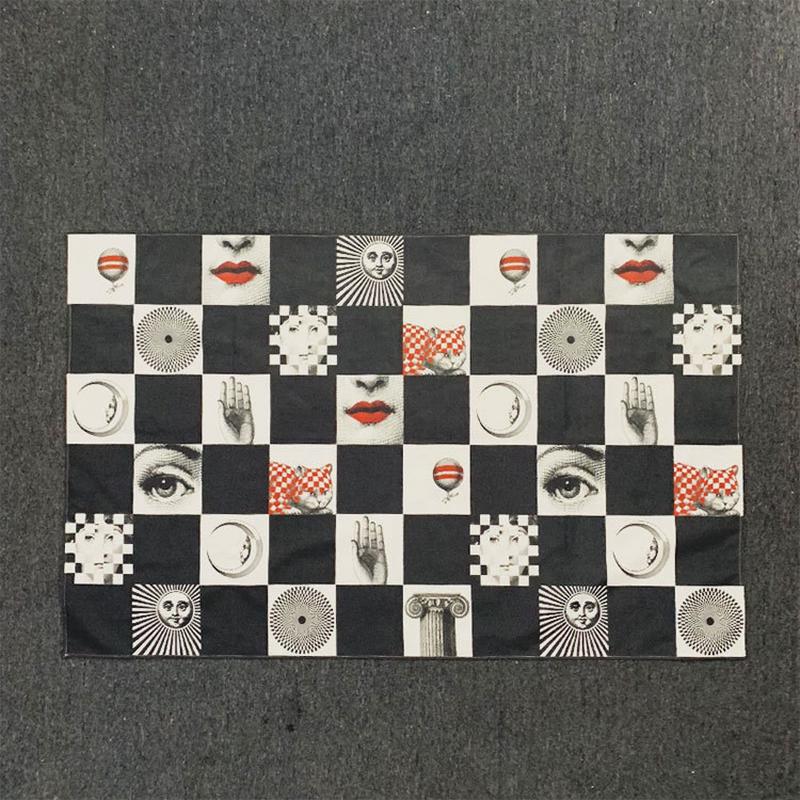 棉麻人脸桌布长方形餐布布艺棉麻加厚隔热餐桌布垫台布家用长方桌