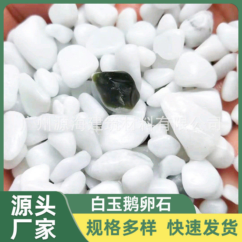 机制铺路白石子白玉彩石园艺盆栽石头庭院铺面多肉造景纯白鹅卵石,基础建材,粗沙,淘宝优惠券,粉丝福利购,淘宝优惠卷